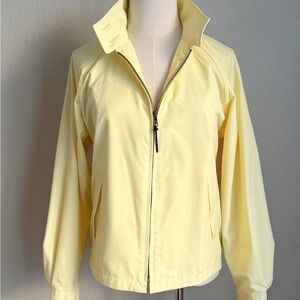 London Fog Yellow Weatherwear Lightweight Utility Jacket Size Small